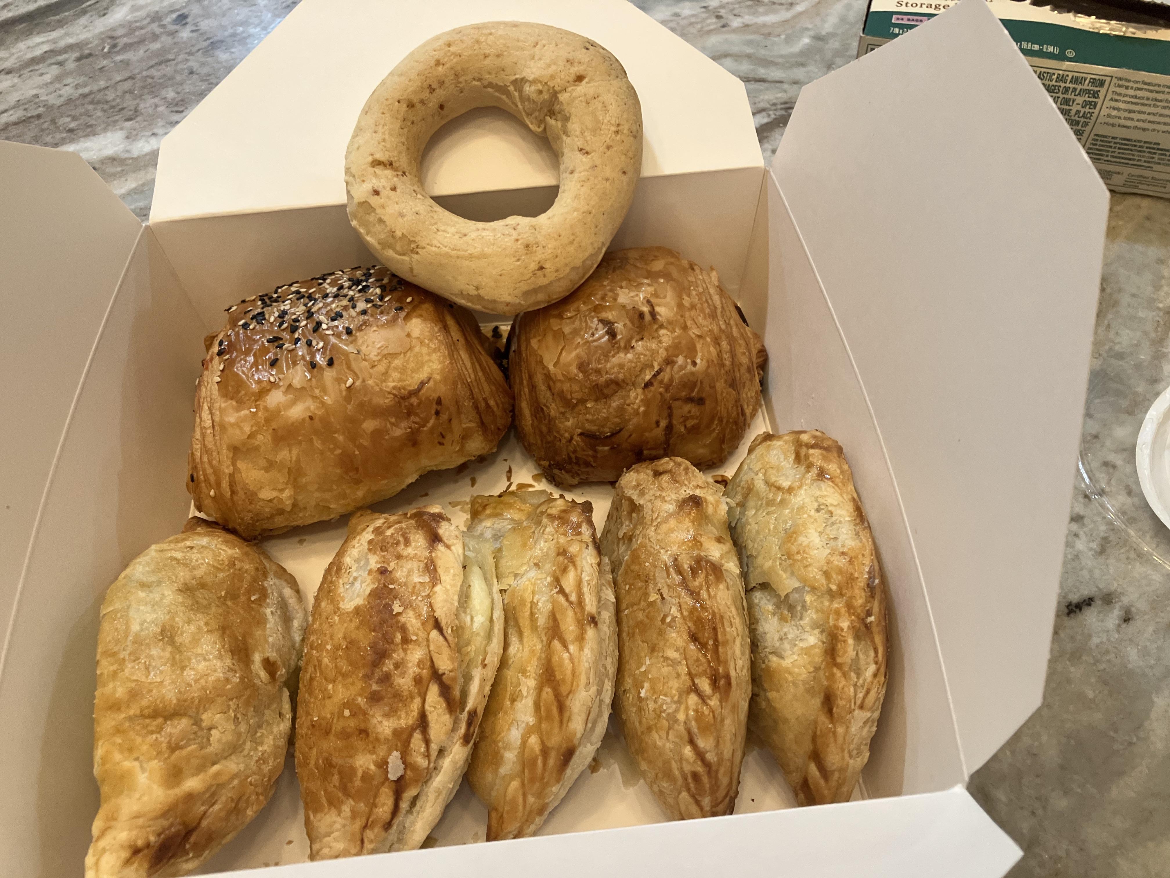 Pastries haul photo at Over the Moon Juice & Coffee – Jackson Heights